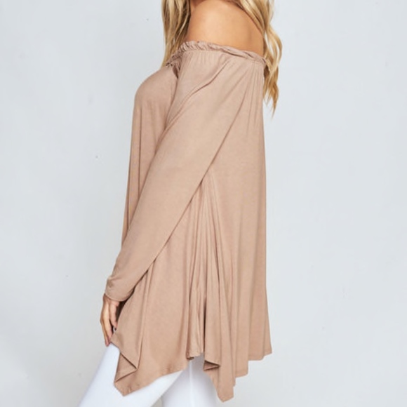 LONG SLEEVE SHARKBITE HEM TUNIC - Picture 7 of 7